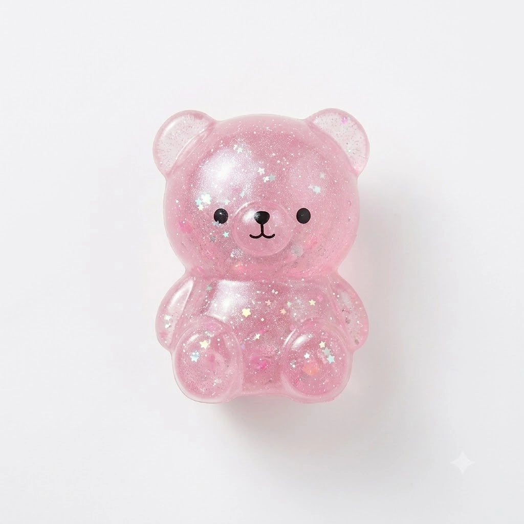 Iscream Beary Squeeze Toy featuring a soft, plush bear with a squeezable body and cute facial expression.