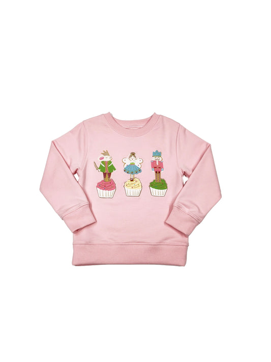 Rose Shadow Cupcake Nutcracker Sweatshirt