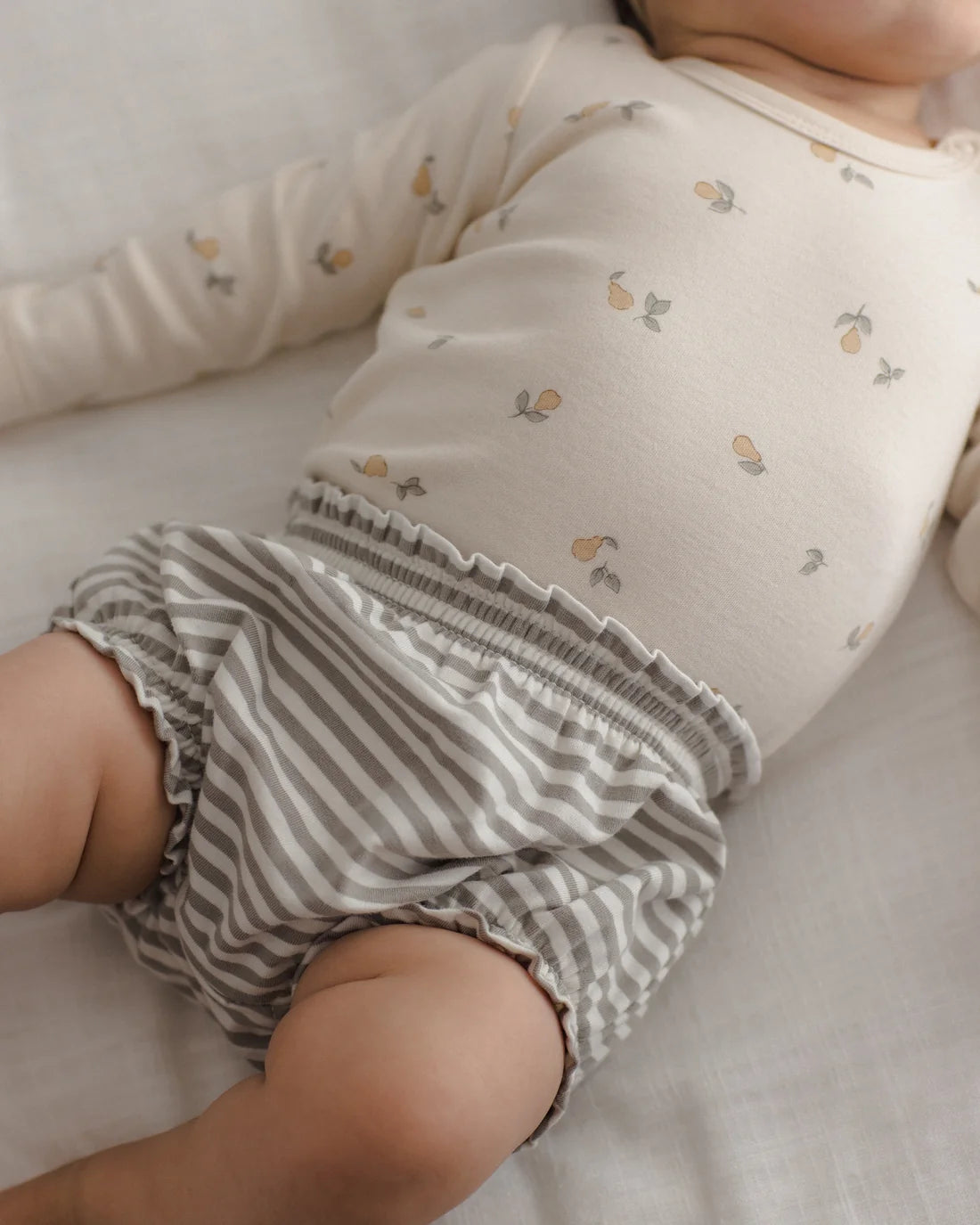Laurel Stripe Gathered Bloomer