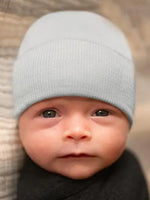 Ilybean - Gray Hat Newborn Hospital Hat Gender Neutral Newborn Beanie
