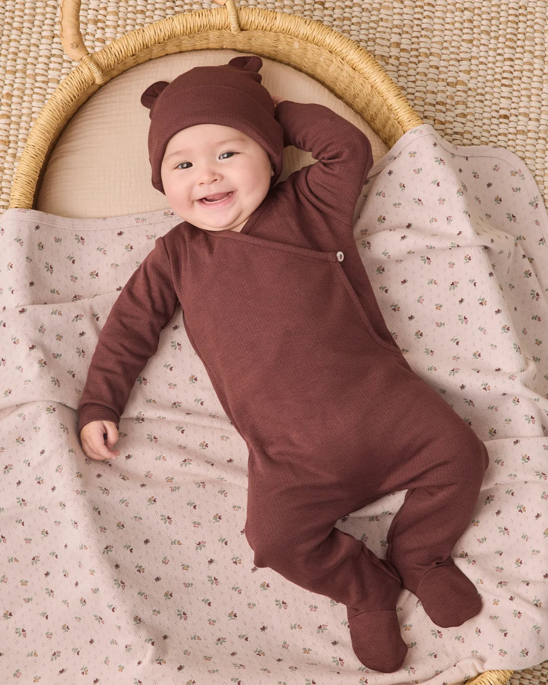 Black Cherry Baby Bear Beanie