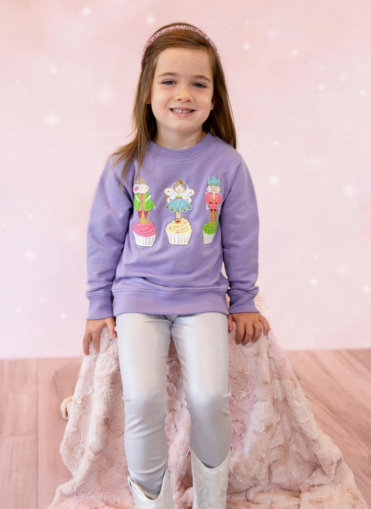 Persian Violet Cupcake Nutcracker Sweatshirt