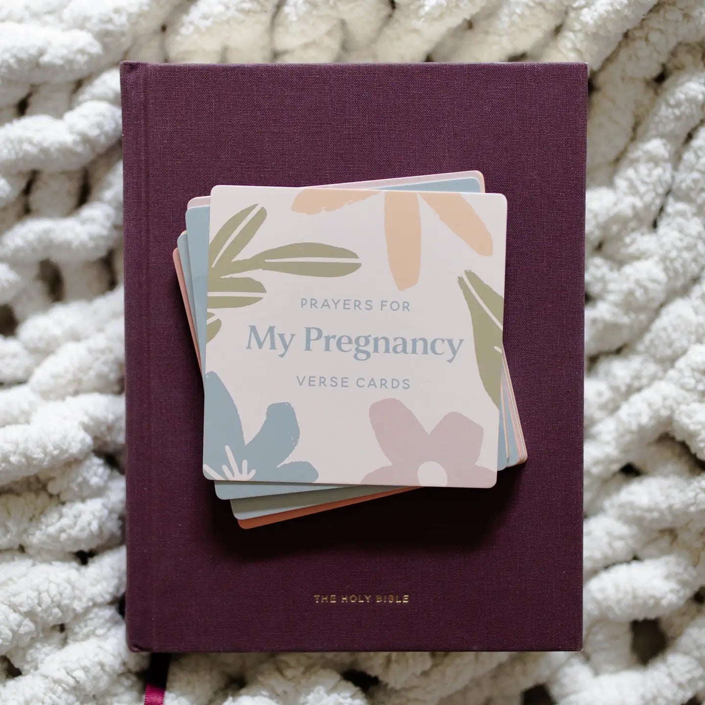 Prayers for My Pregnancy verse card set by The Daily Grace Co, featuring inspirational cards for expectant mothers.