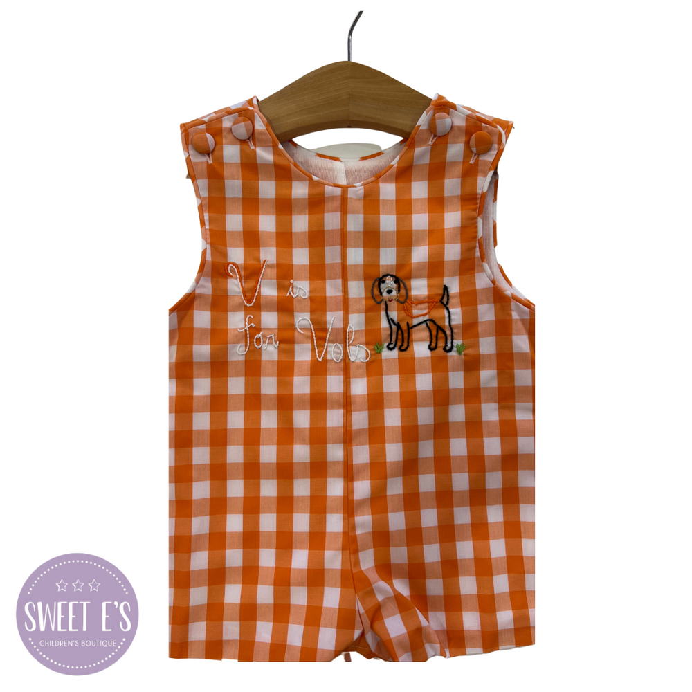 Southern Saturday - "V is for Vols" Embroidered Shortall