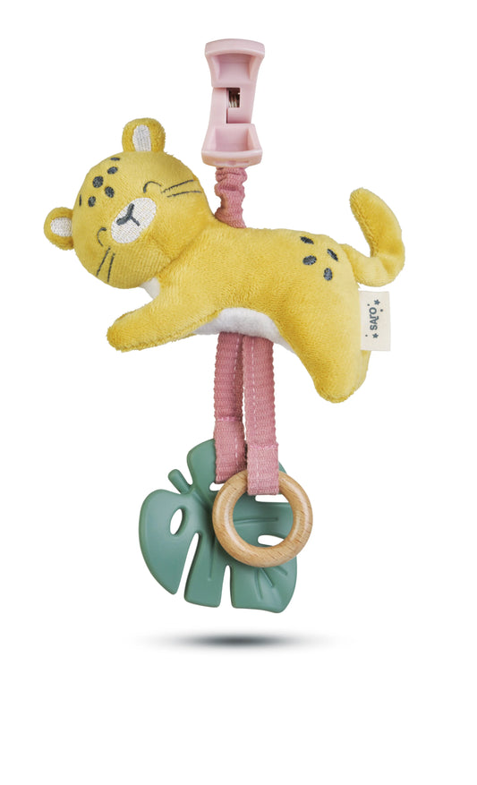 “Jungle Party” Pull Down Rattle Cheetah