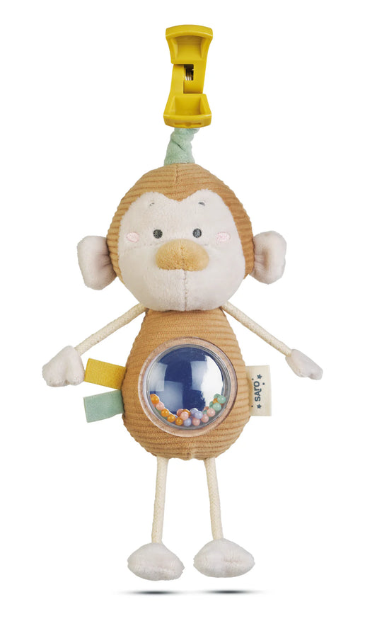 Jungle Party Mirror Rattle Monkey