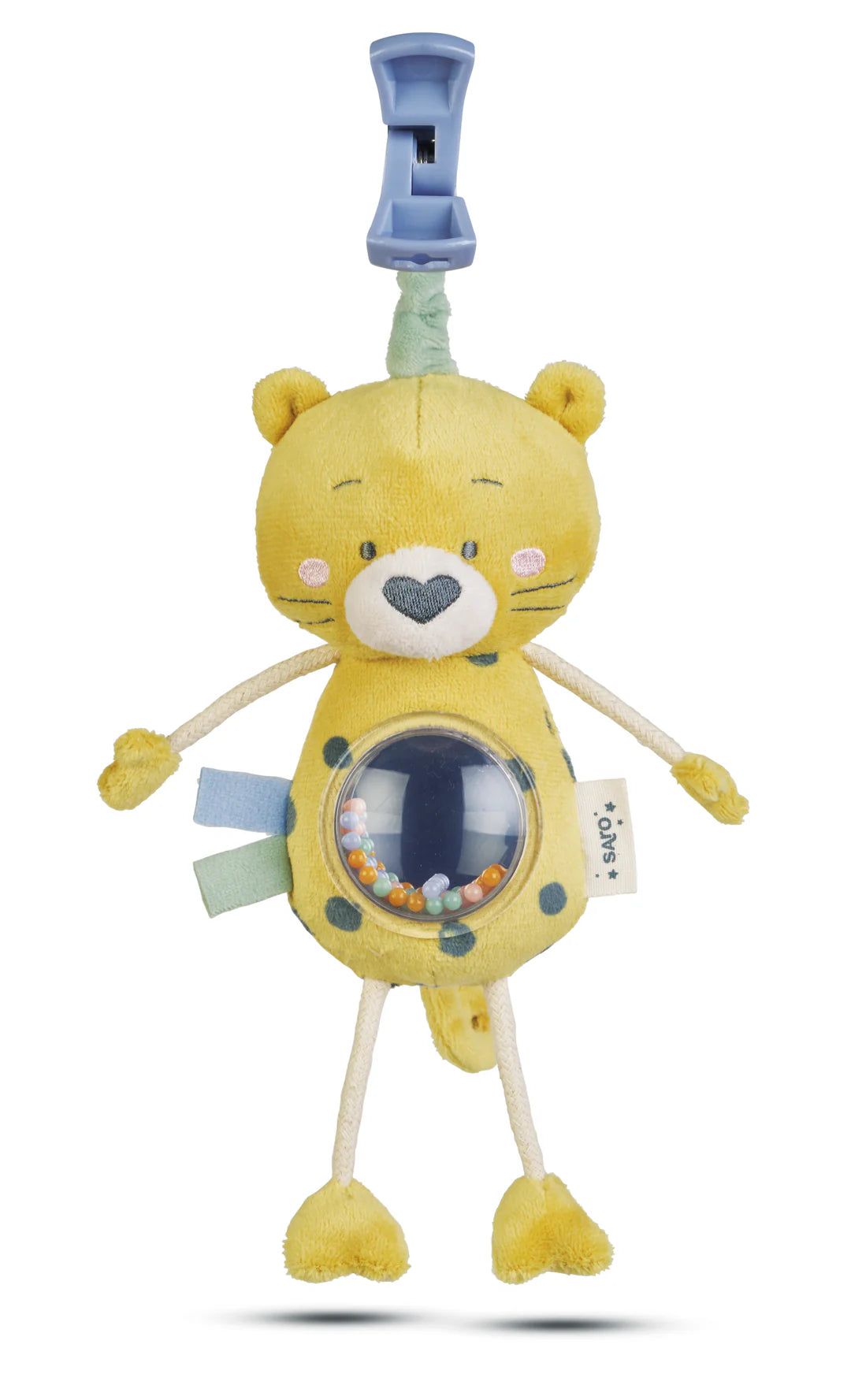 Jungle Party Mirror Rattle Cheetah