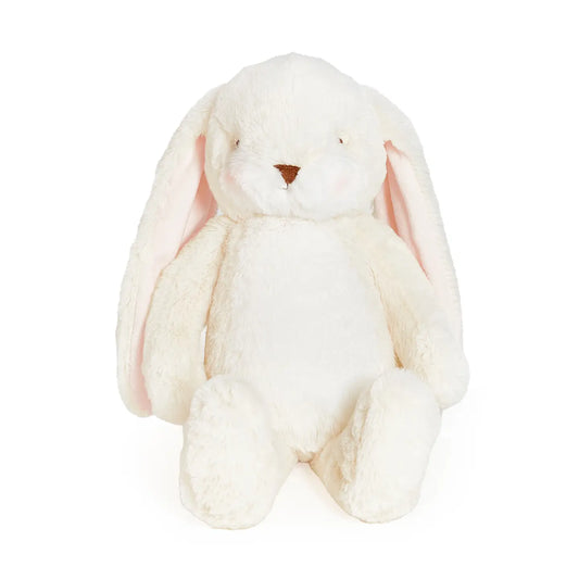 Cream Little 12" Nibble Bunny plush toy by Bunnies By the Bay, featuring soft fabric and adorable bunny design.