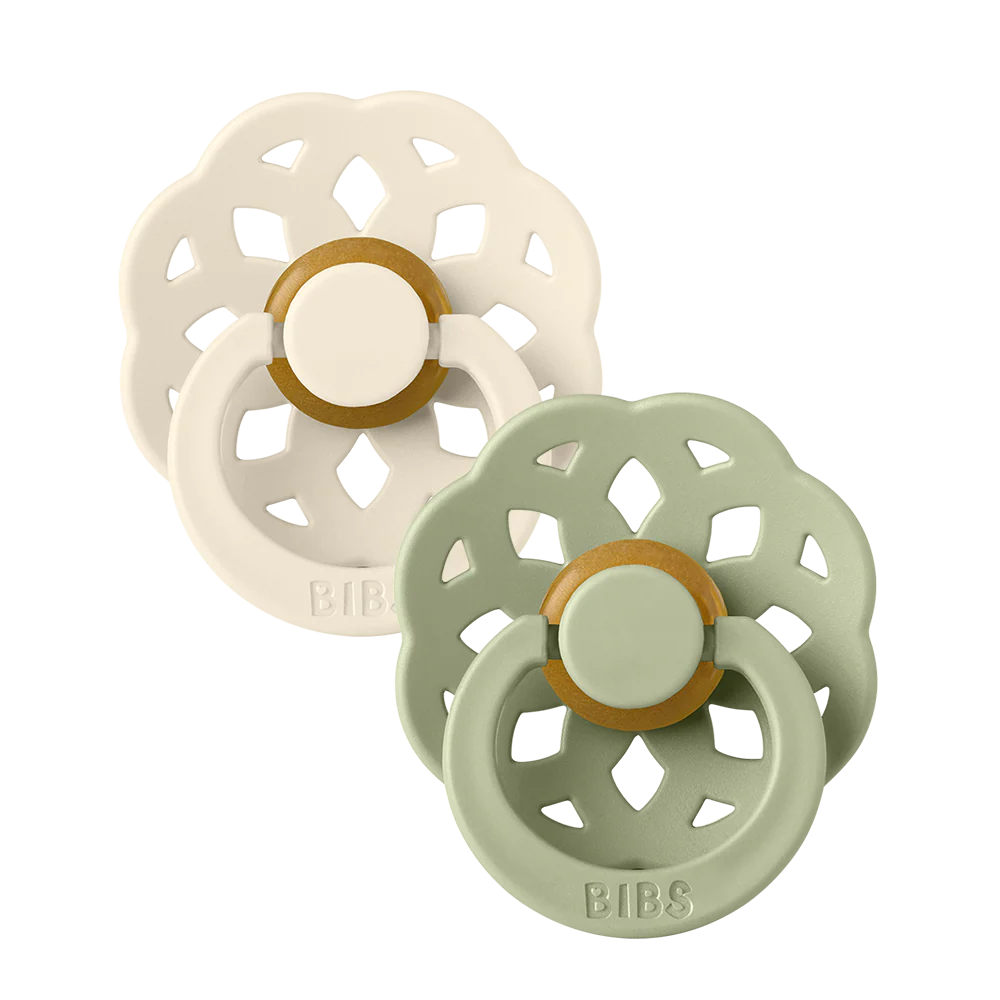 Boheme Pacifiers 2 Pack - Ivory/Sage