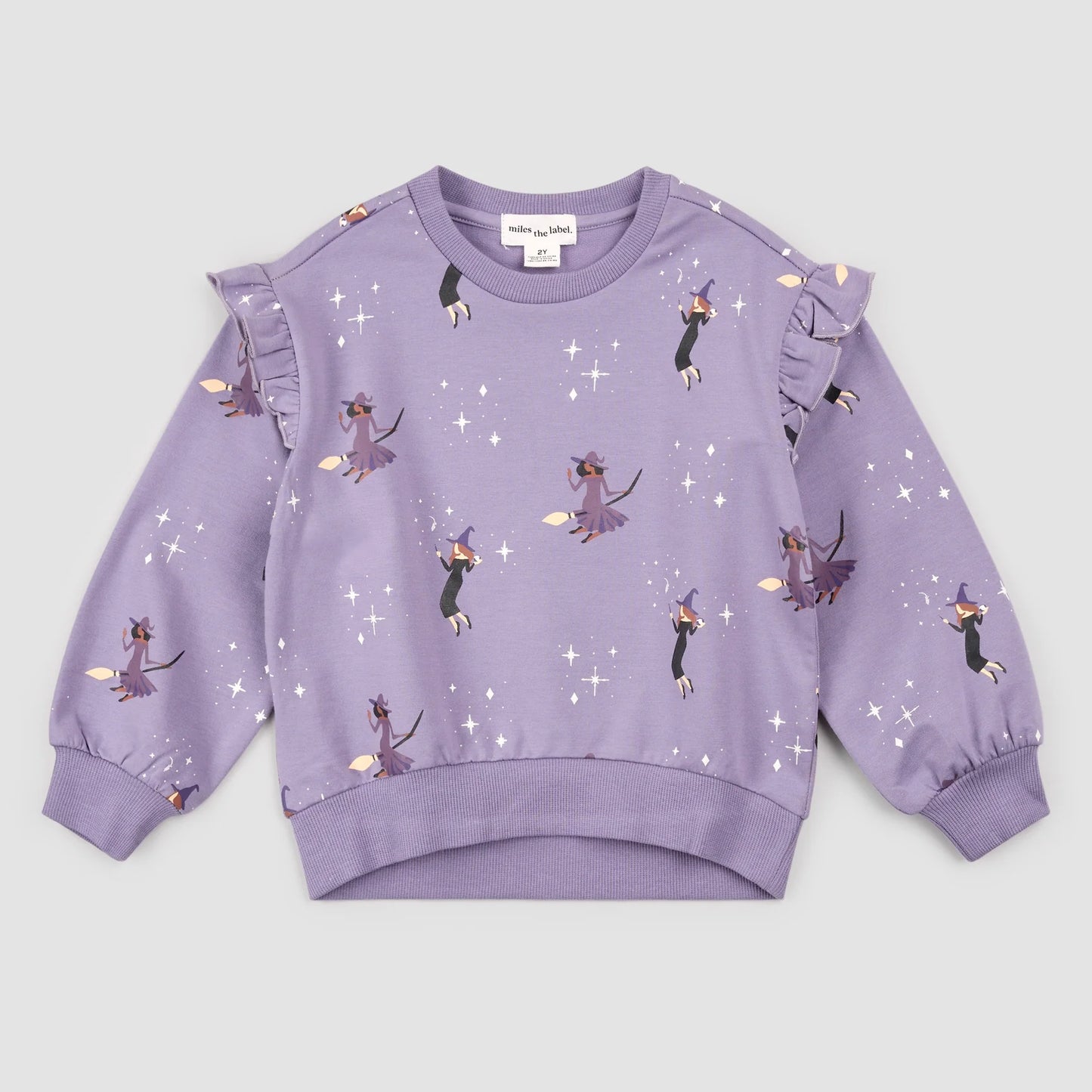 Witches Purple Ruffle Sweatshirt