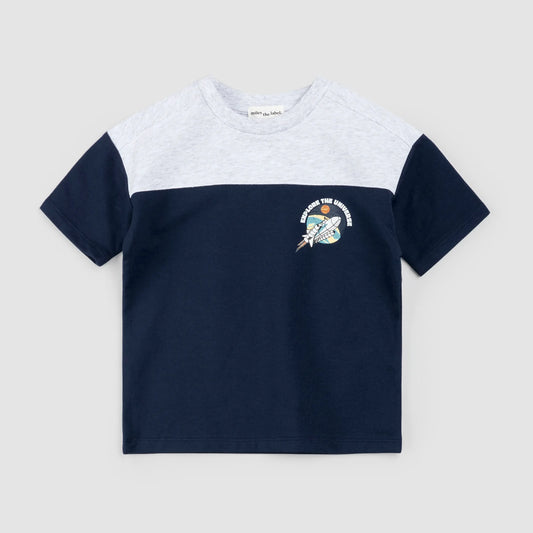 Miles the Label - Explore the Universe Colorblock Tee