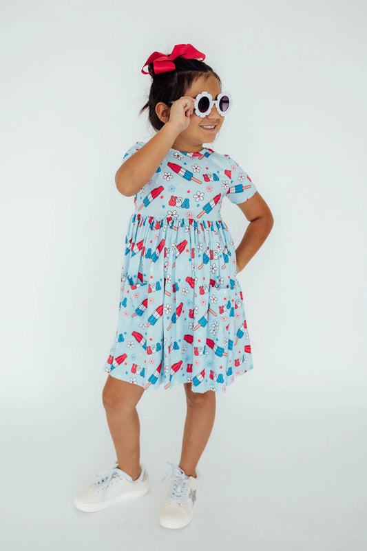 Mila & Rose - Proudly Patriotic S/S Pocket Twirl Dress