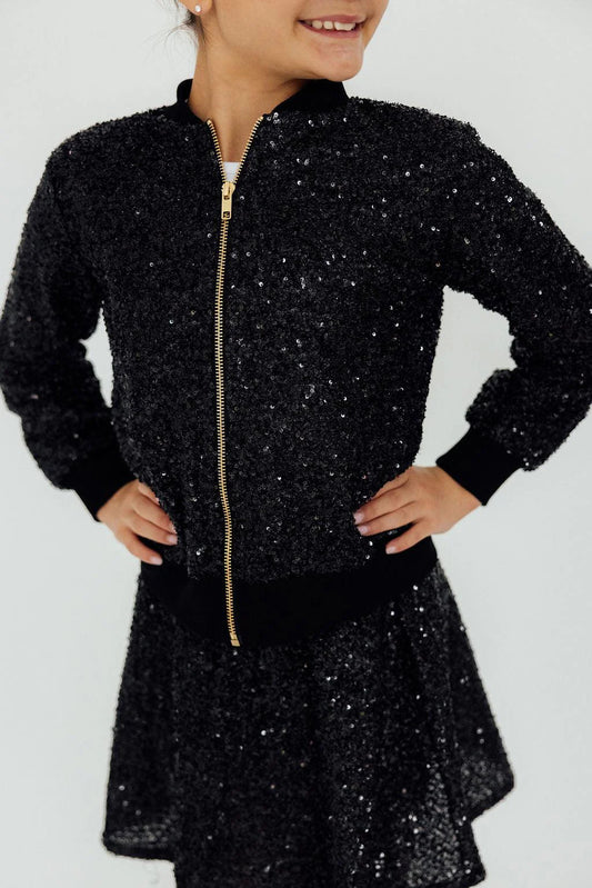 Mila & Rose - Black Sequin Jacket
