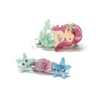 Lilies & Roses - Mermaid Pearlized Alligator Clips