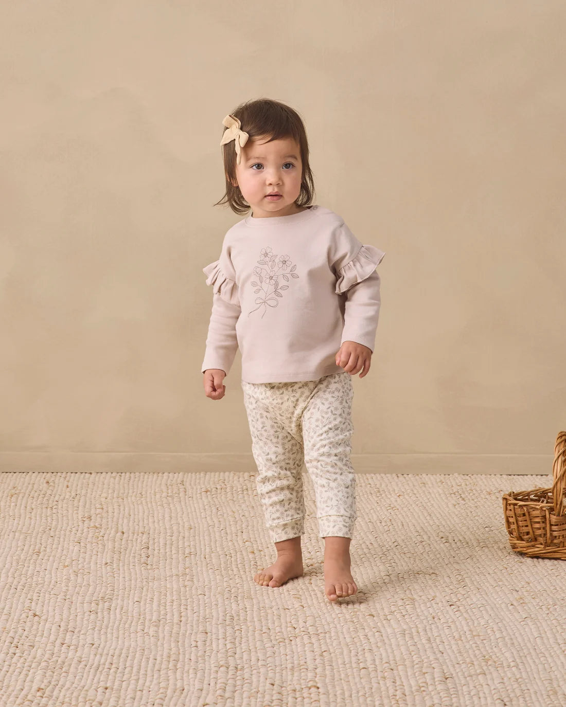 Fleur Ruffle Long Sleeve Tee