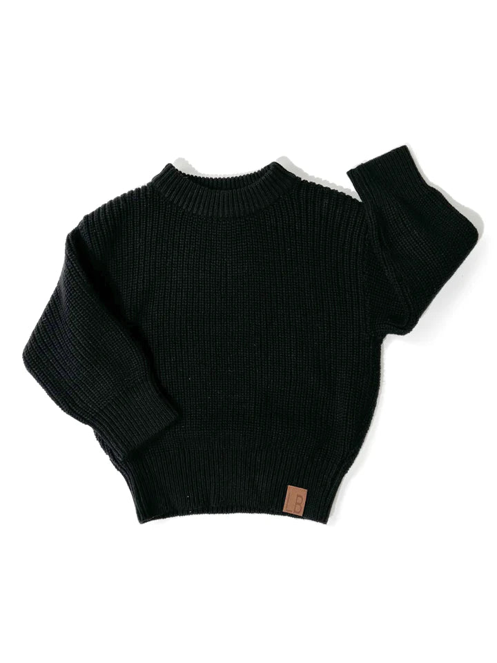 Little Bipsy - Chunky Knit Sweater - Black