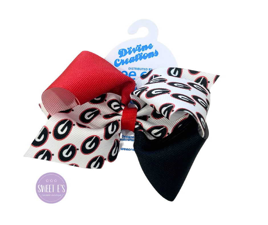Color block Mini King College print by wee ones featuring vibrant hues and collegiate design on fabric.