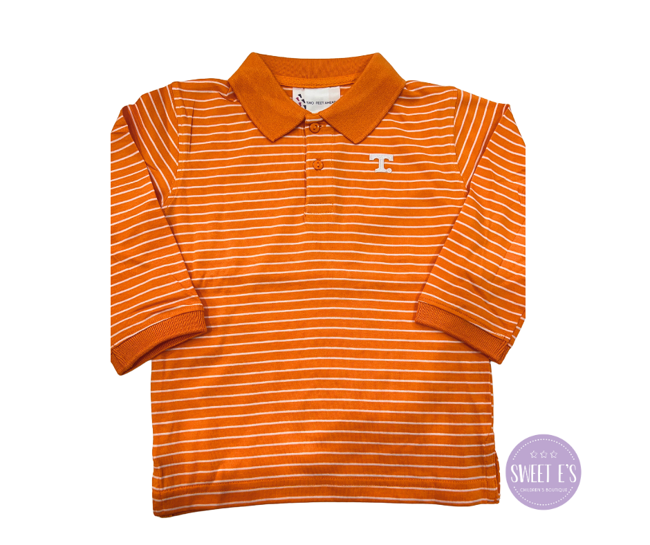 Game Day - Tennessee Orange Stripe LS Polo