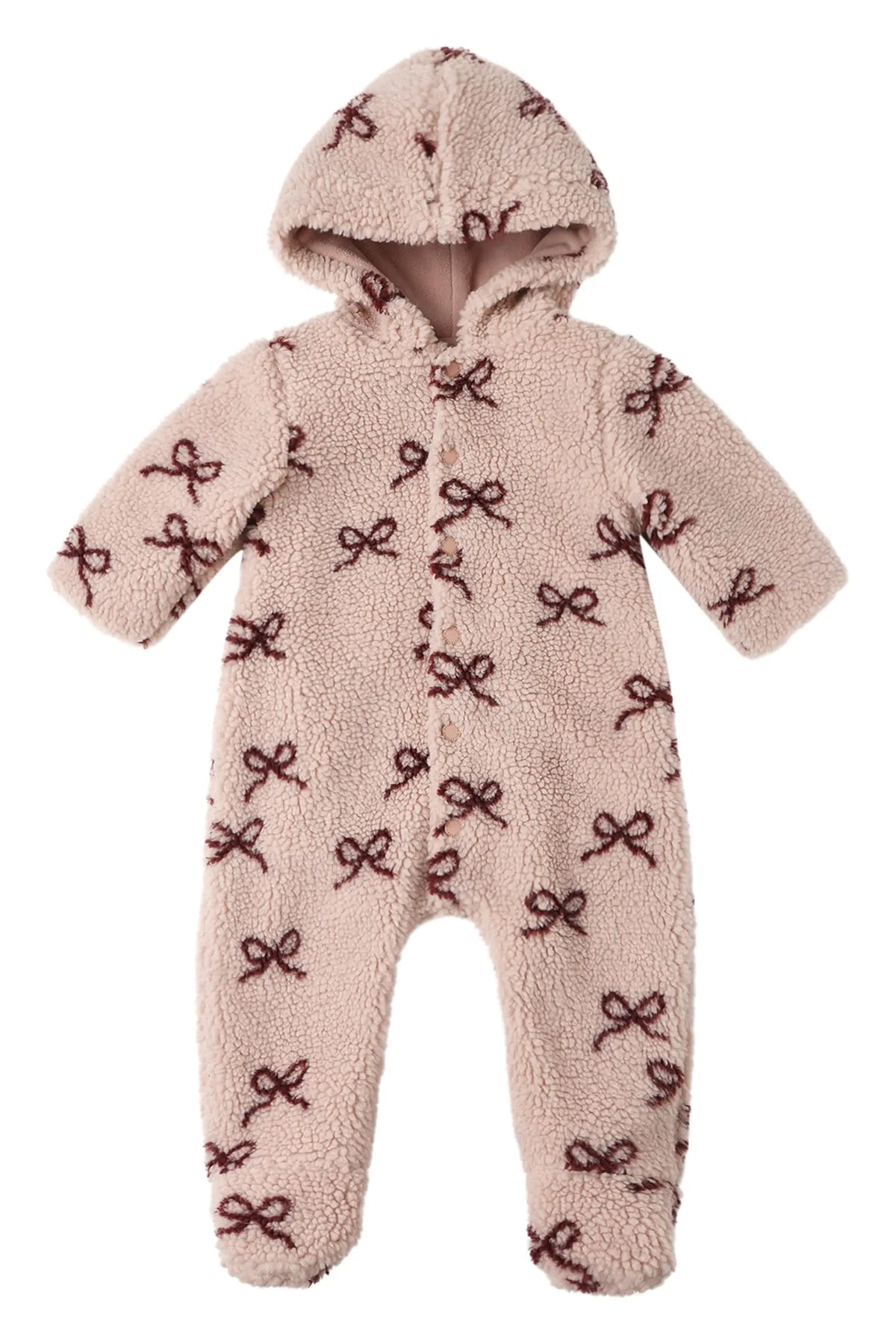 Rylee & Cru Bow Fleece Jumpsuit featuring a cozy fleece fabric, cute bow detail, and comfortable fit for little ones.