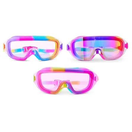 Bling2o Hologlow Panoramic Kids' Swim Goggle with holographic lenses and adjustable strap for swimming and water fun.