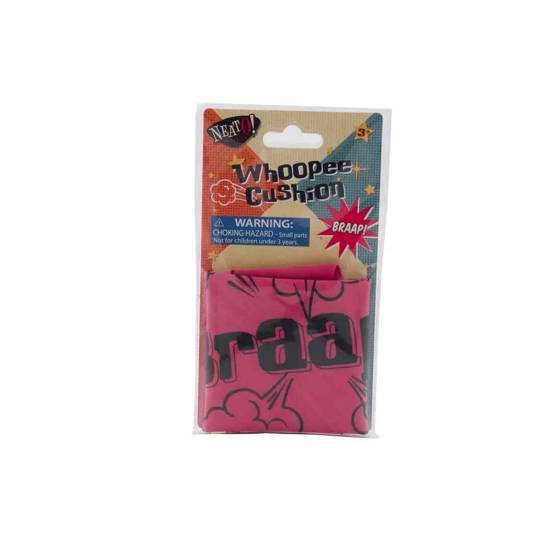 Toysmith Neato! Whoopee Cushion deflates with a humorous surprise, featuring bright colors and classic design for playful fun.