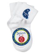Jefferies Socks - Smooth Toe Turn Cuff Socks 3 Pair Pack White