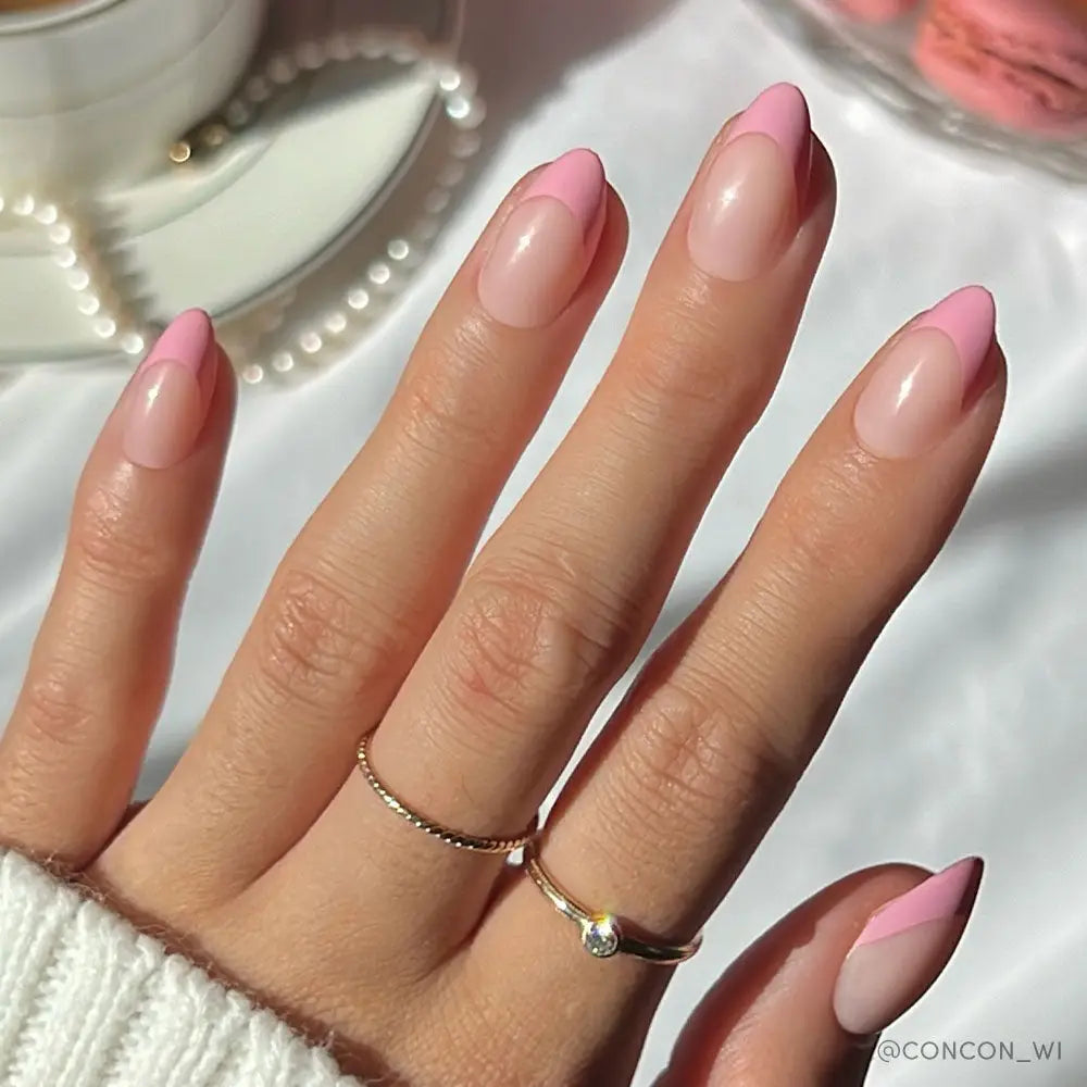 Pink Macaron Press-On Nails