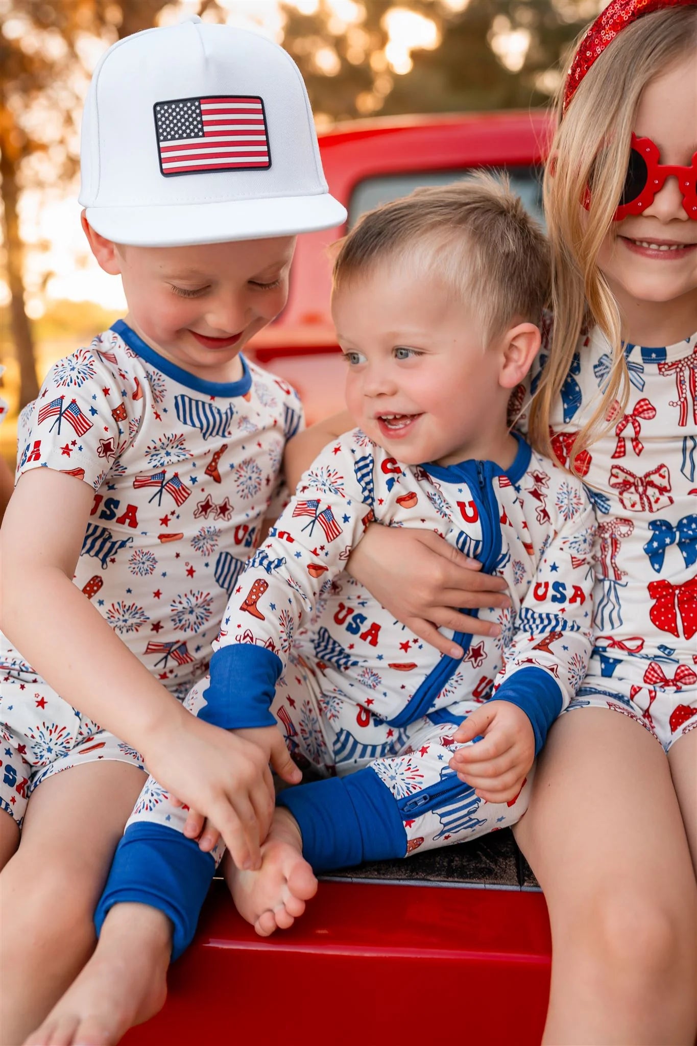 In My Jammers - USA Zipper Romper