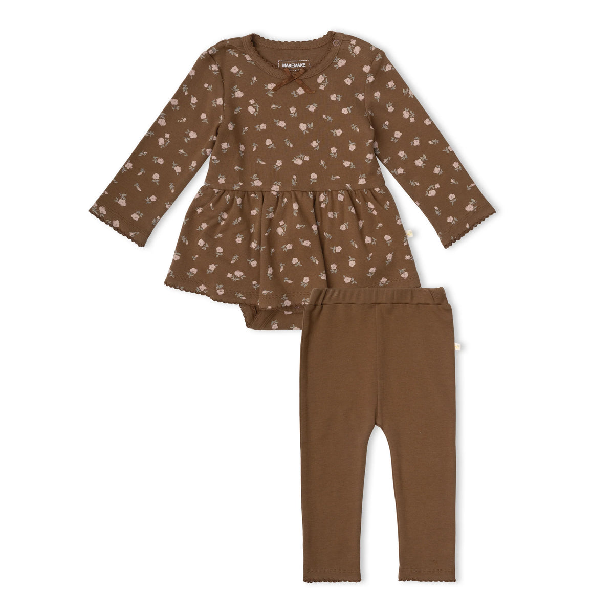 Primrose Organic Bodysuit Dress & Leggings Set