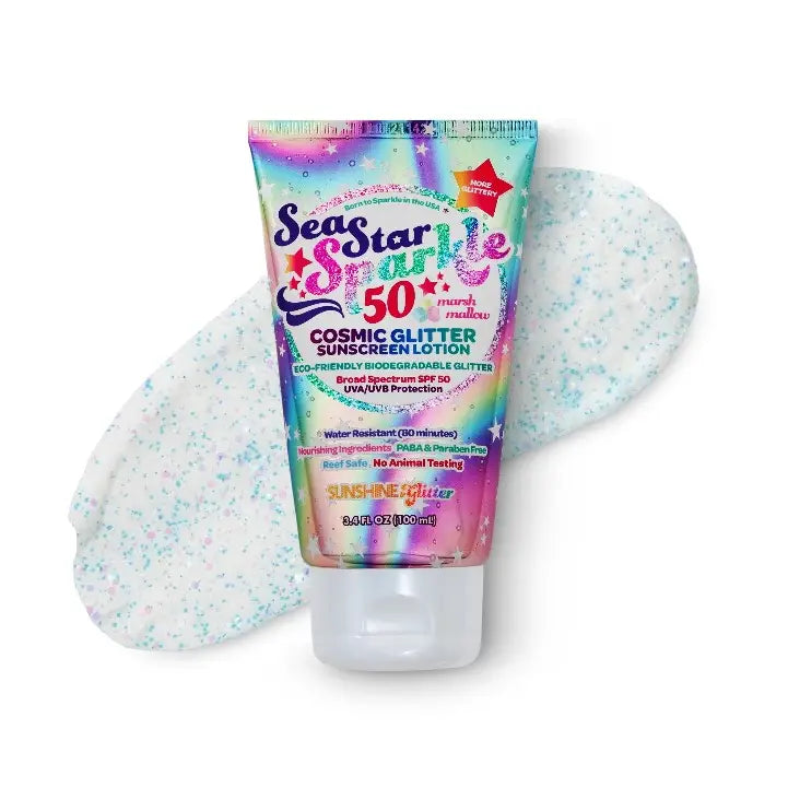 Sea Star Sparkle Cosmic Glitter Sunscreen Lotion