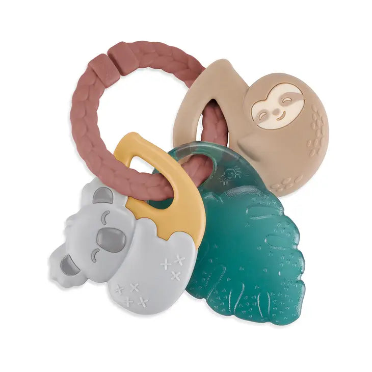 Itzy Ritzy -  Tropical ITZY KEYS™ Texture  RINGS-Teether + Rattle