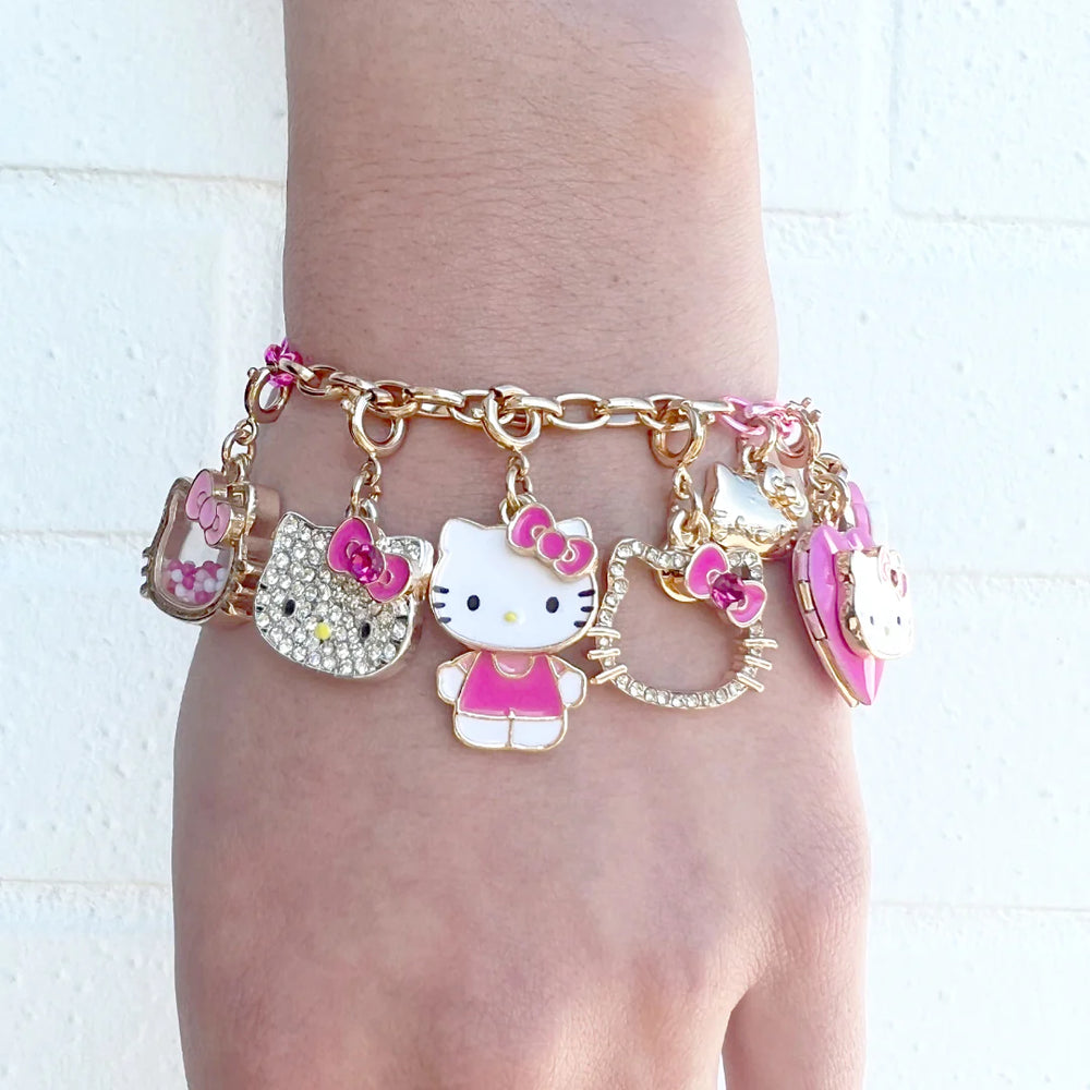 Charm It! - Gold Swivel Hello Kitty Charm