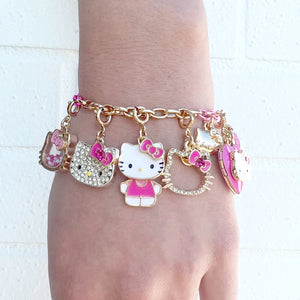 Charm It! - Gold Swivel Hello Kitty Charm
