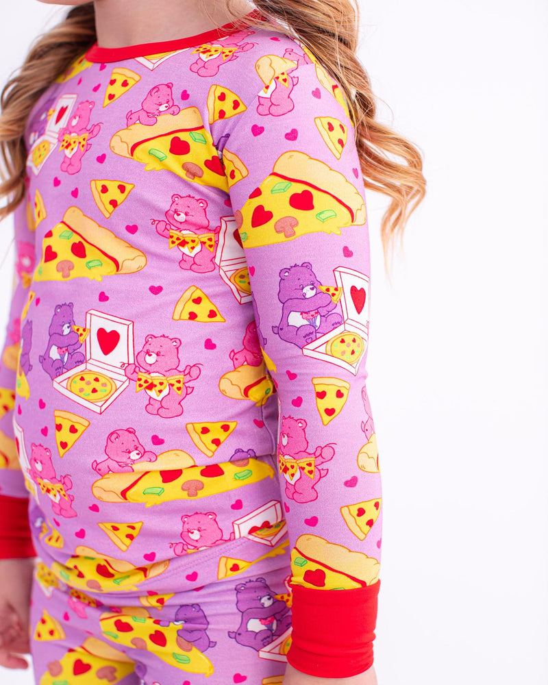Birdie Bean - Care Bears™ pizza valentine 2-piece pajamas