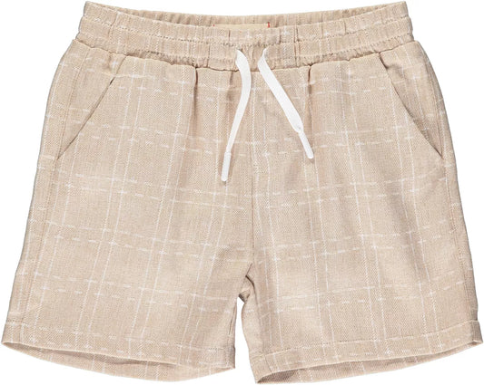 Me & Henry - Tan Grid Hybrid Short