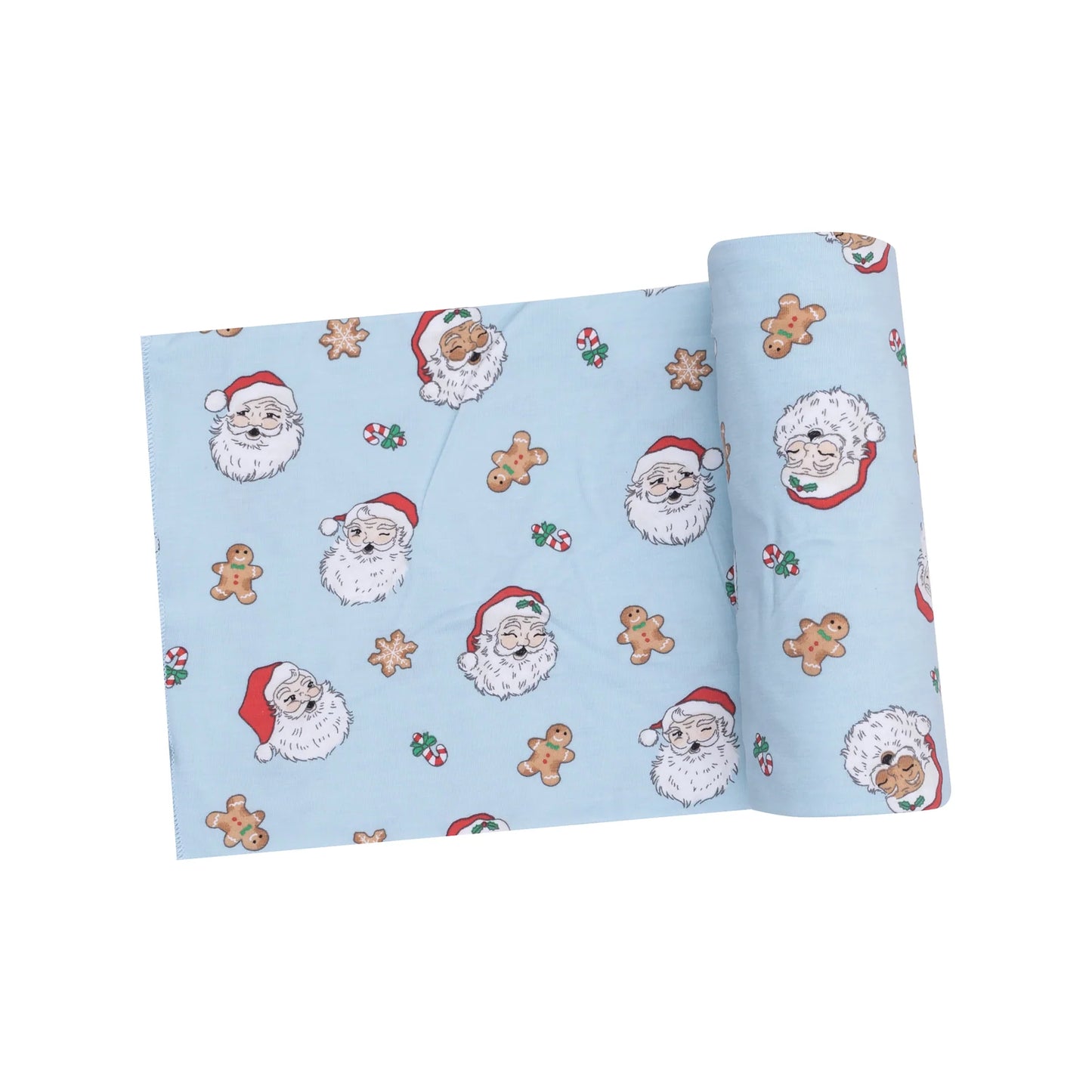 Angel Dear - Blue Vintage Santa Swaddle Blanket