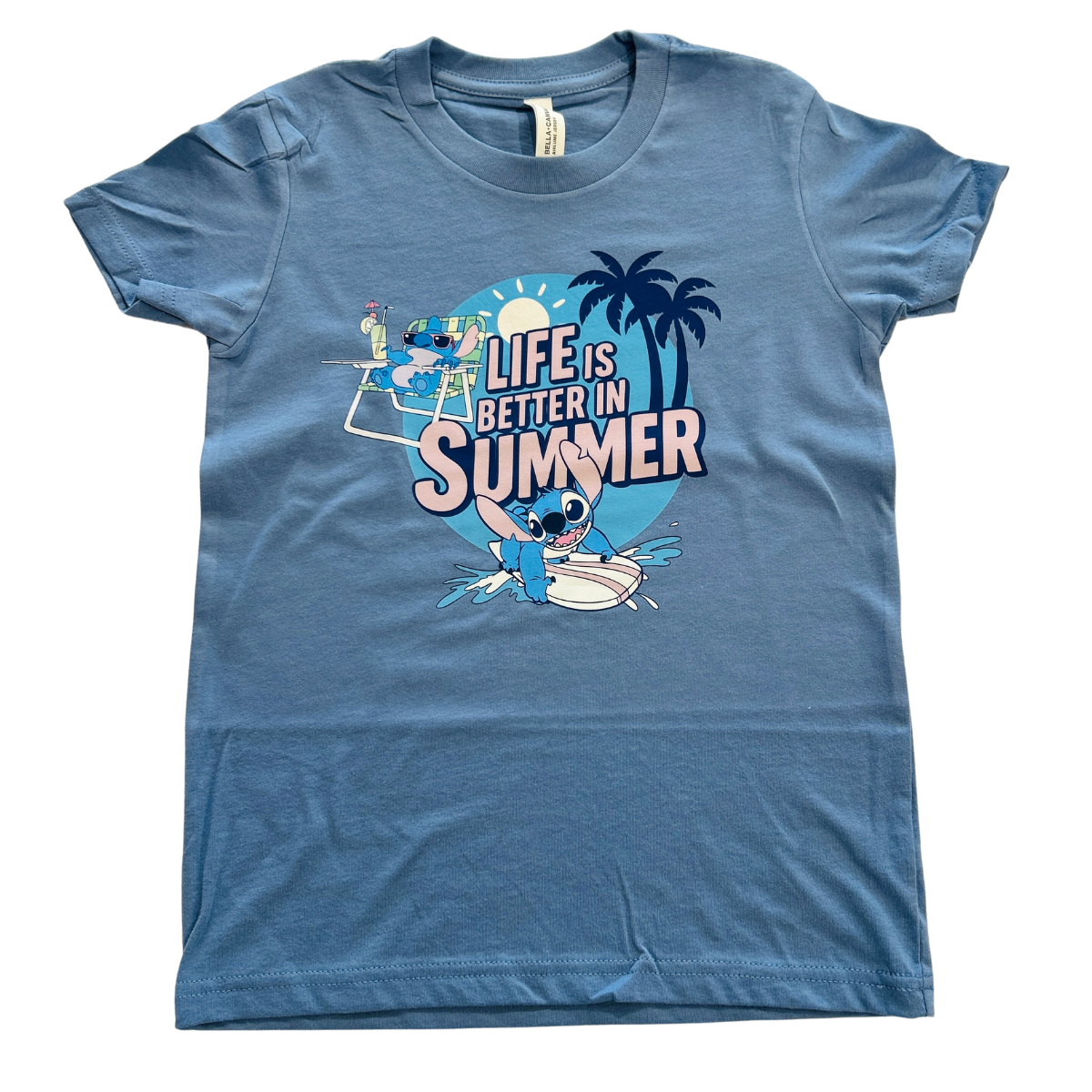 Blue Stitch Tee Life is Better in Summer