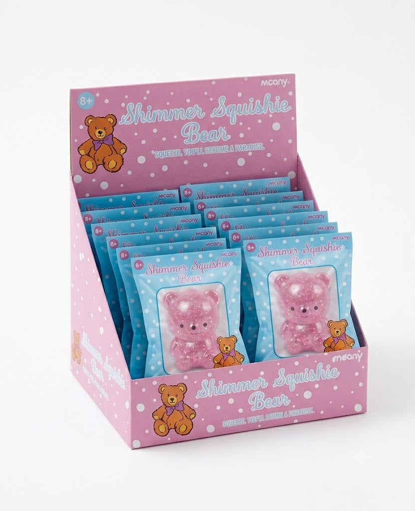 Iscream Beary Squeeze Toy featuring a soft, plush bear design perfect for squeezing and cuddling.