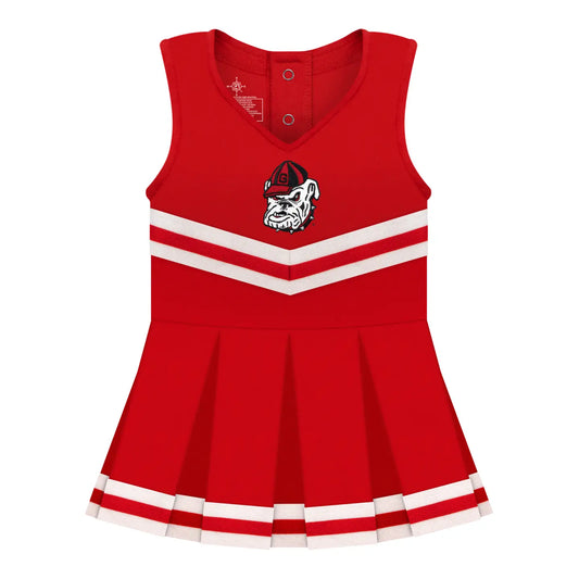 Game Day - Georgia Bulldog Cheer Bodysuit Dress