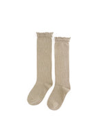 Little Stocking Co. - Oat Lace Top Knee High Socks