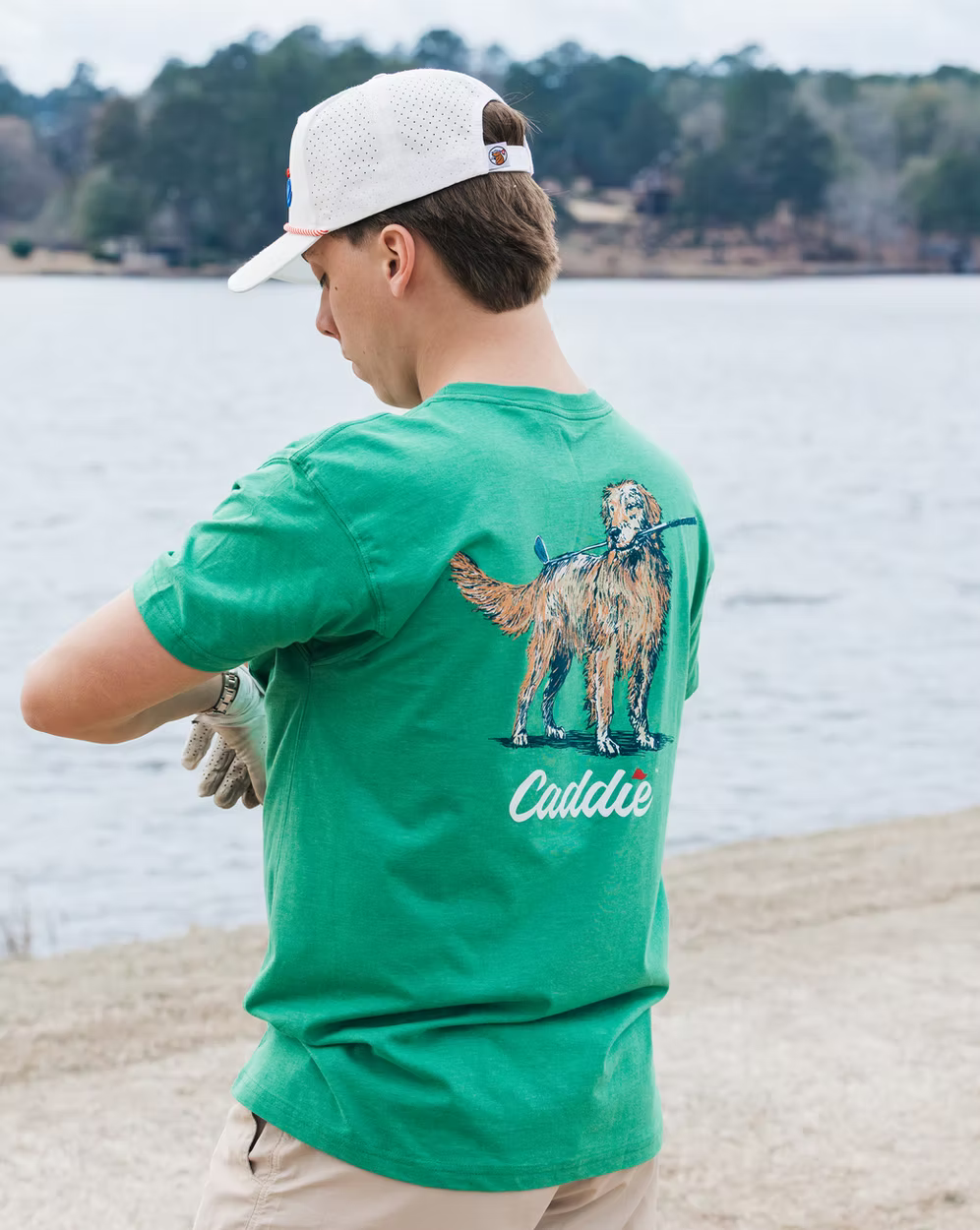 Youth Club Retriever Shirt by Caddie, featuring a casual design with a retriever dog graphic, suitable for active and casual wear.