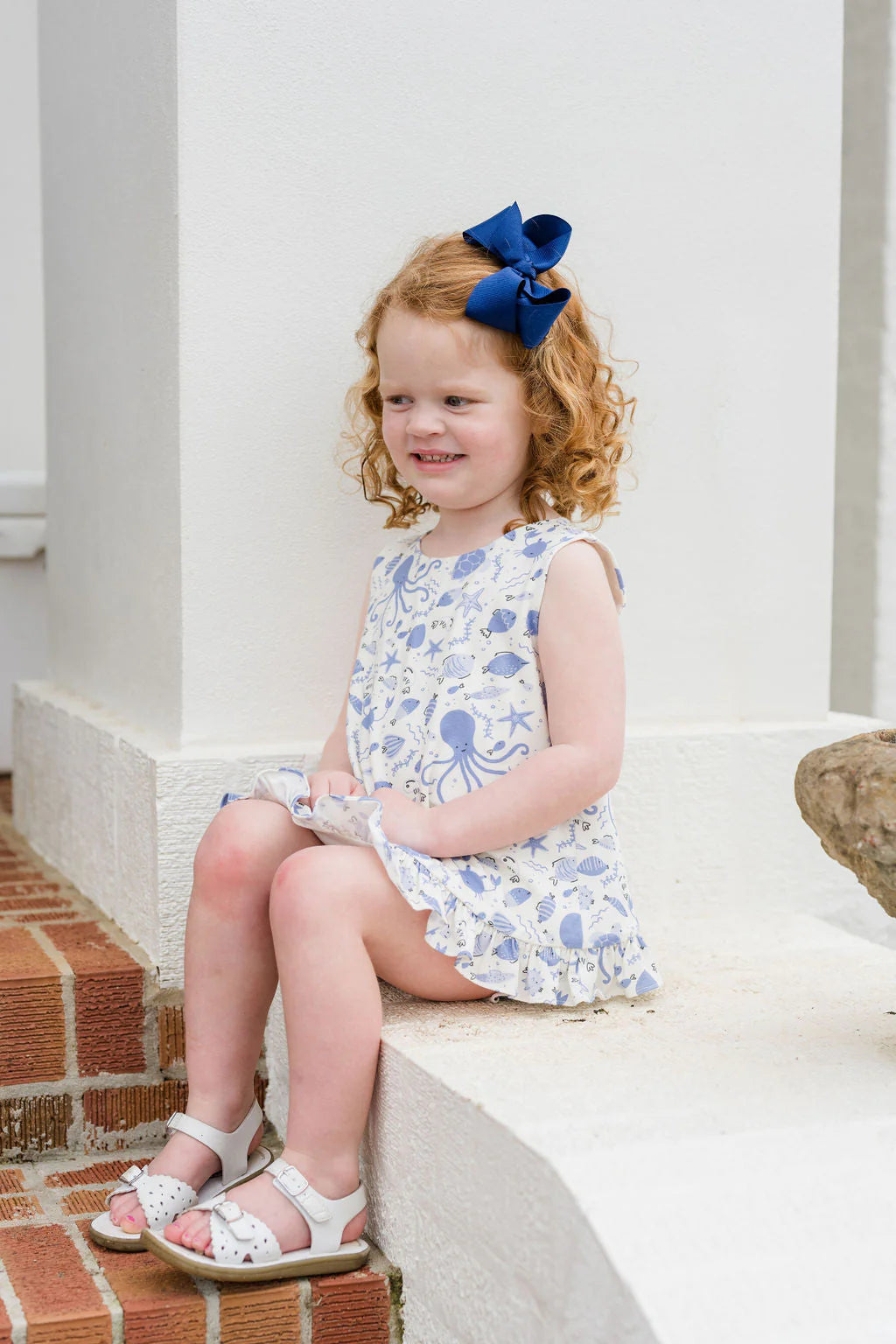James & Lottie - Under the Sea Mae Knit Bloomer/Banded Short Set