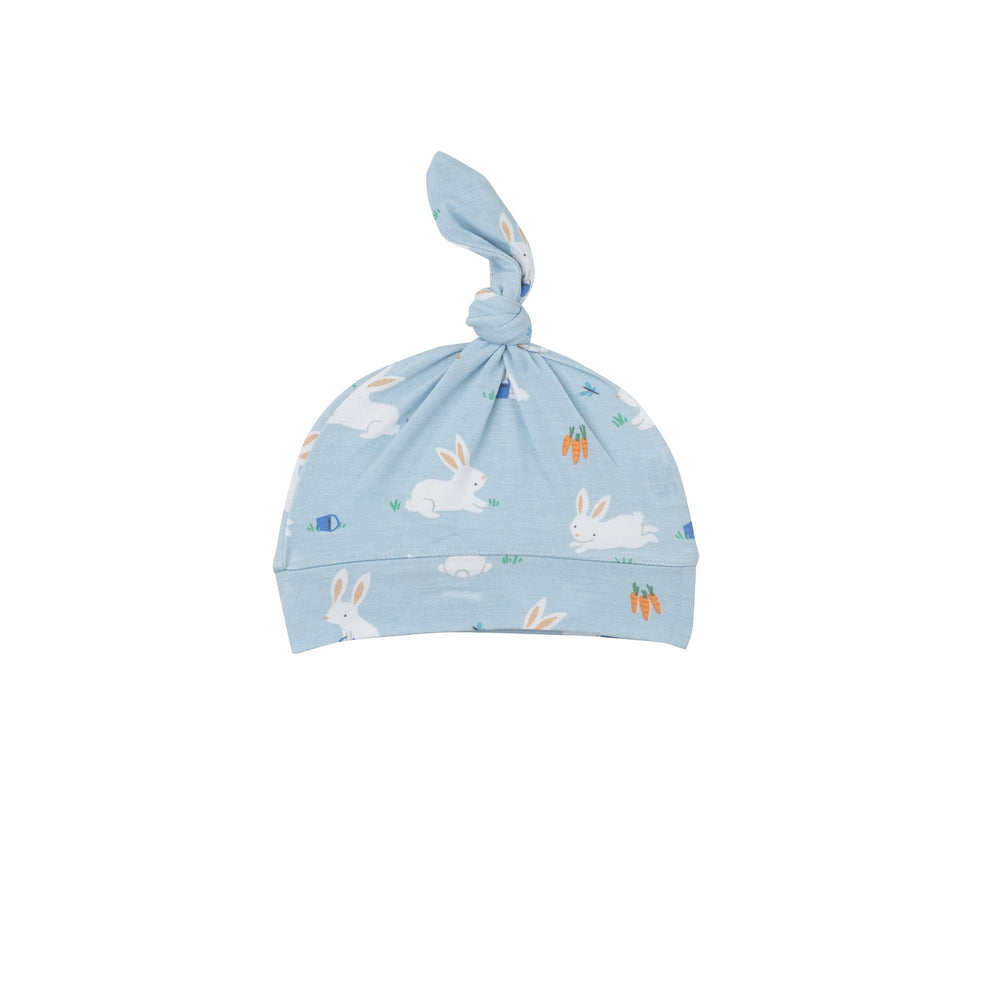 Angel Dear - Blue Bunny Carrots Knotted Hat