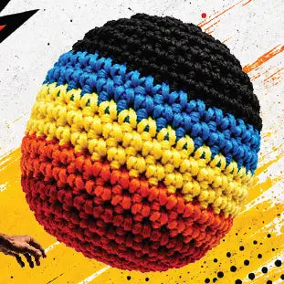 Extreme Retro Hand-Knitted Hacky Sack