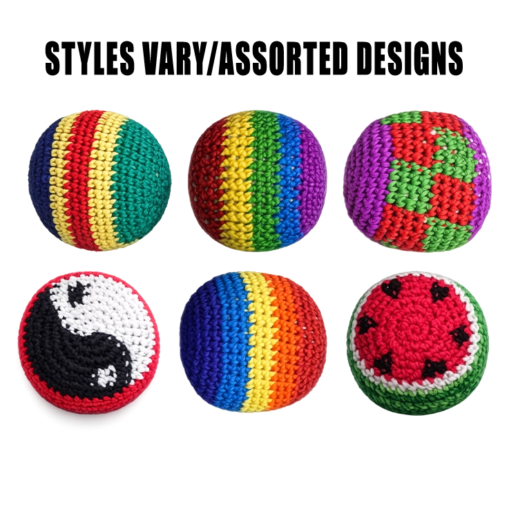 Extreme Retro Hand-Knitted Hacky Sack