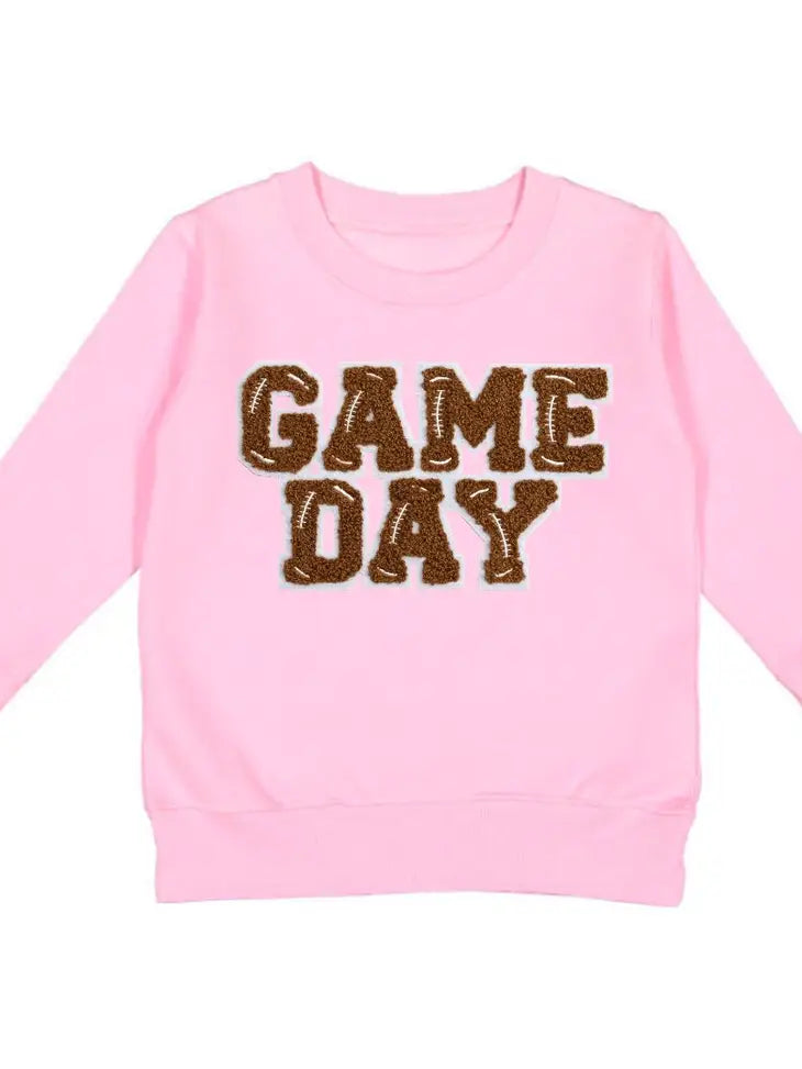 Sweet Wink - Game Day Patch L/S Sweatshirt - Pink