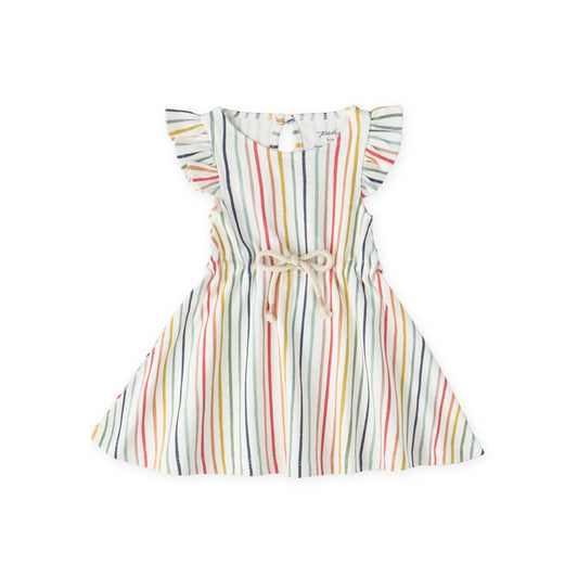 Stripes Away Rainbow Tank Dress