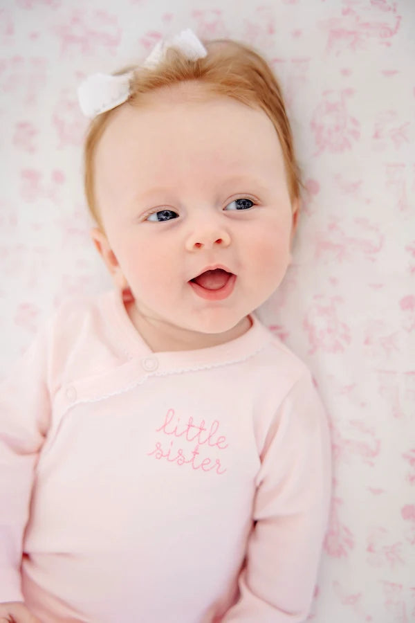 Palm Beach Pink with Hamptons Hot Pink Little Sister Cameron Cross Front Set