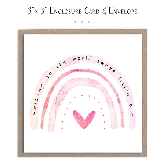 Welcome To the World Little One - Mini Baby Girl Card
