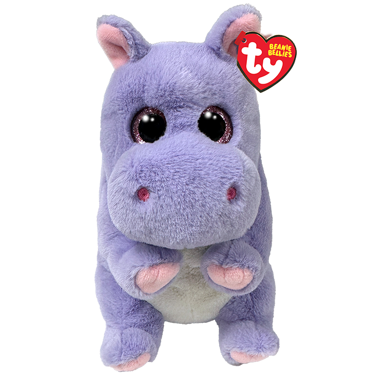 Soft plush Henrietta Ty teddy bear with pink bow and embroidered face, featuring light brown fur and a friendly expression.